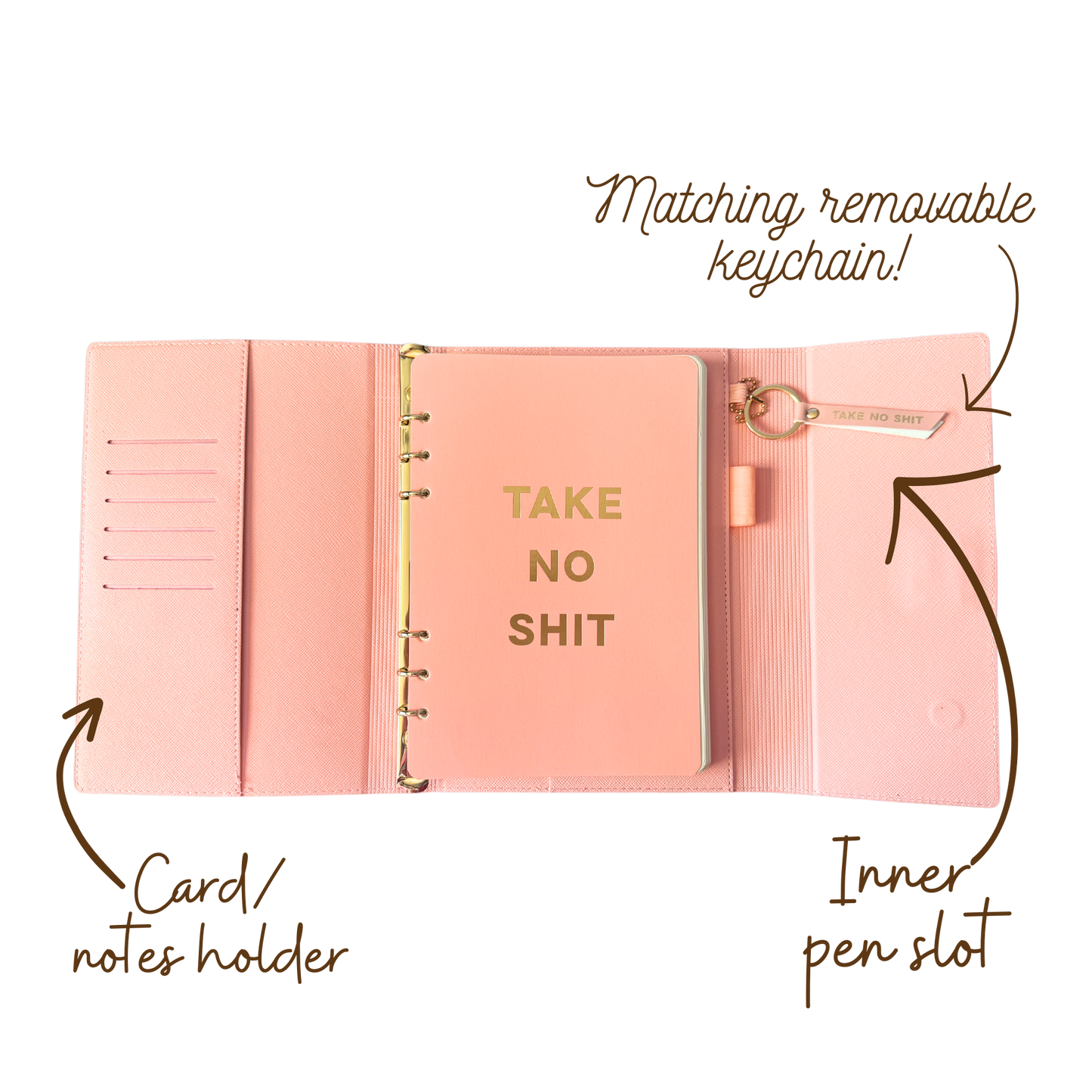 Baddie is A State Of Mind Vegan Leather Journal Folio (gifts, journals)
