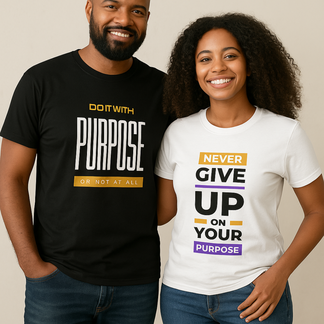 Do it with Purpose Unisex t-shirt- Black or White
