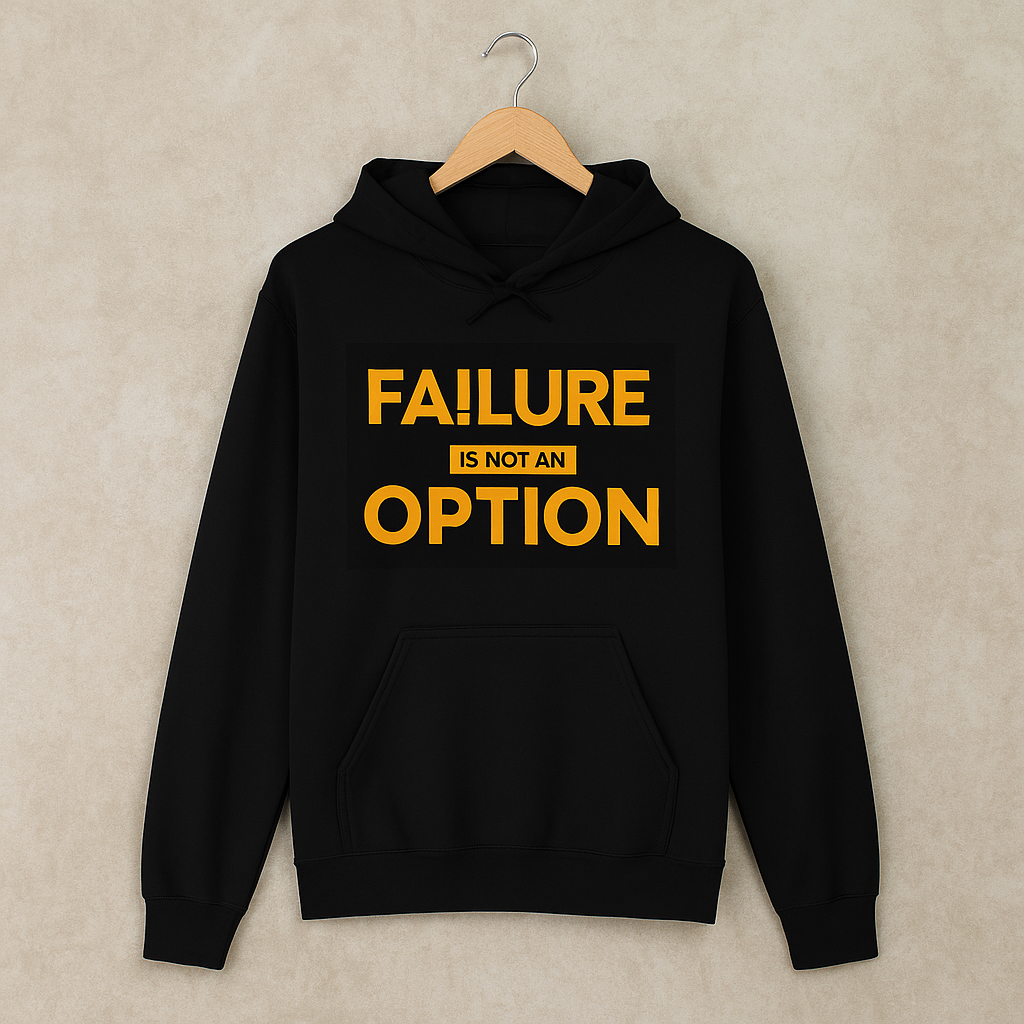 Failure is not an Option Unisex Hoodie - Black/Gold