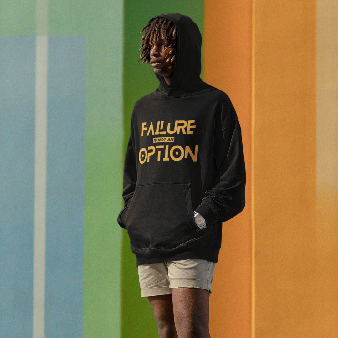 Failure is not an Option Unisex Hoodie - Black/Gold