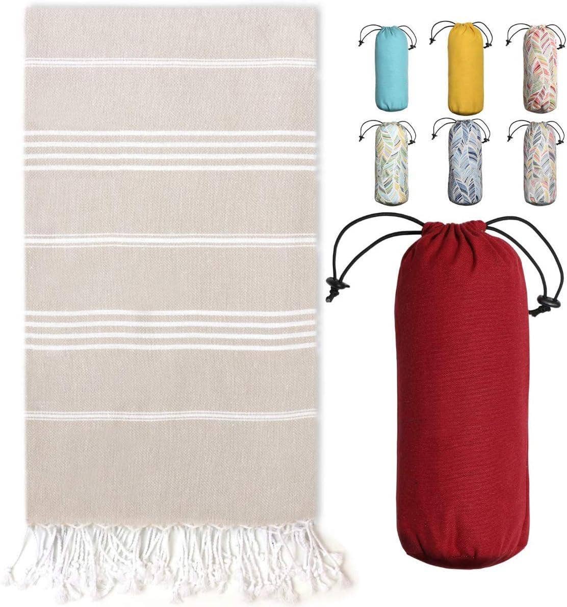 Turkish Towel With Travel Pouch