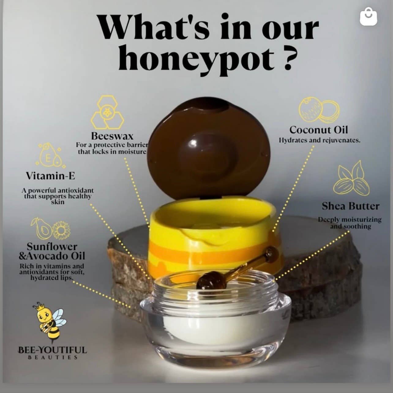 BEESWAX HONEY POT LIP BALM