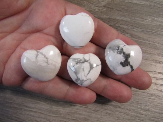 1-Inch Puffy Gemstone Pocket Heart