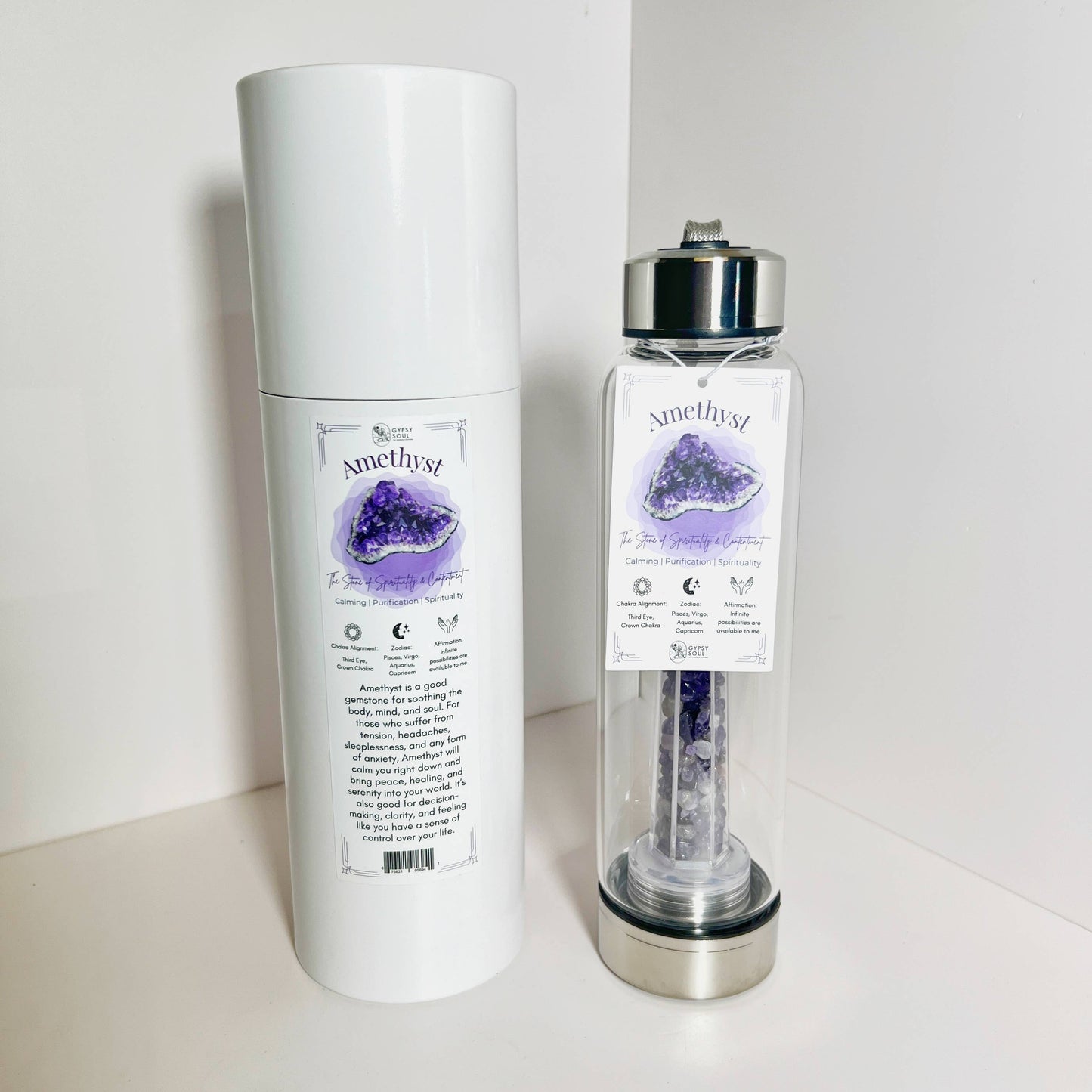 Crystal Infused Healing Water Bottle