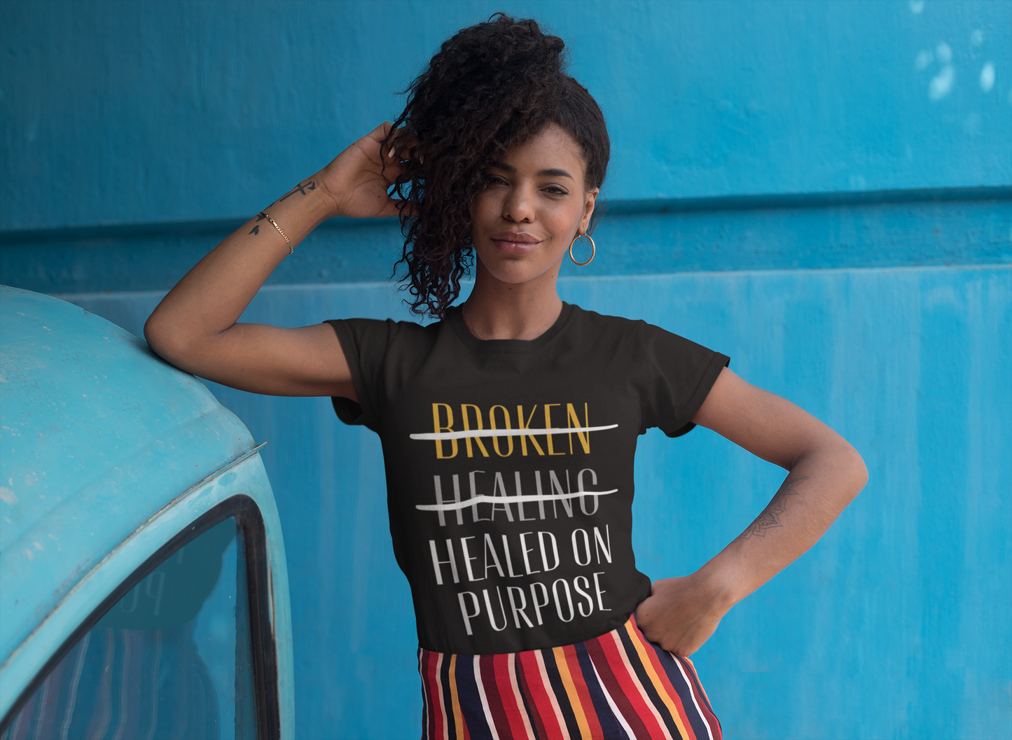 Healed not Broken T-Shirt: Black