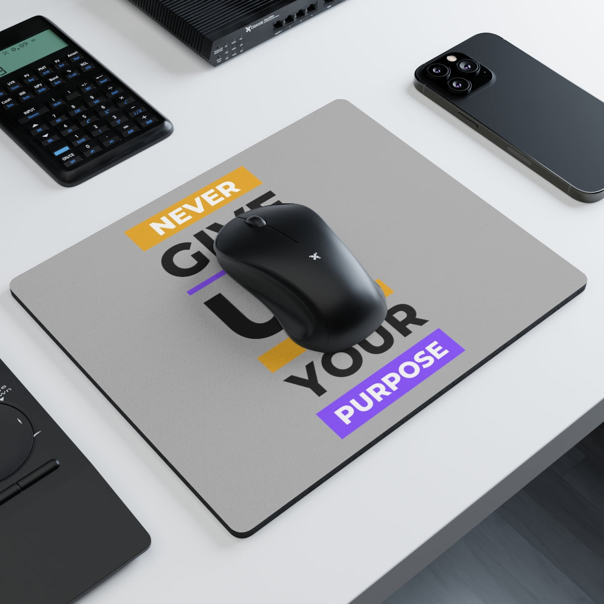 Never give up on your purpose - Rectangular Mouse Pad