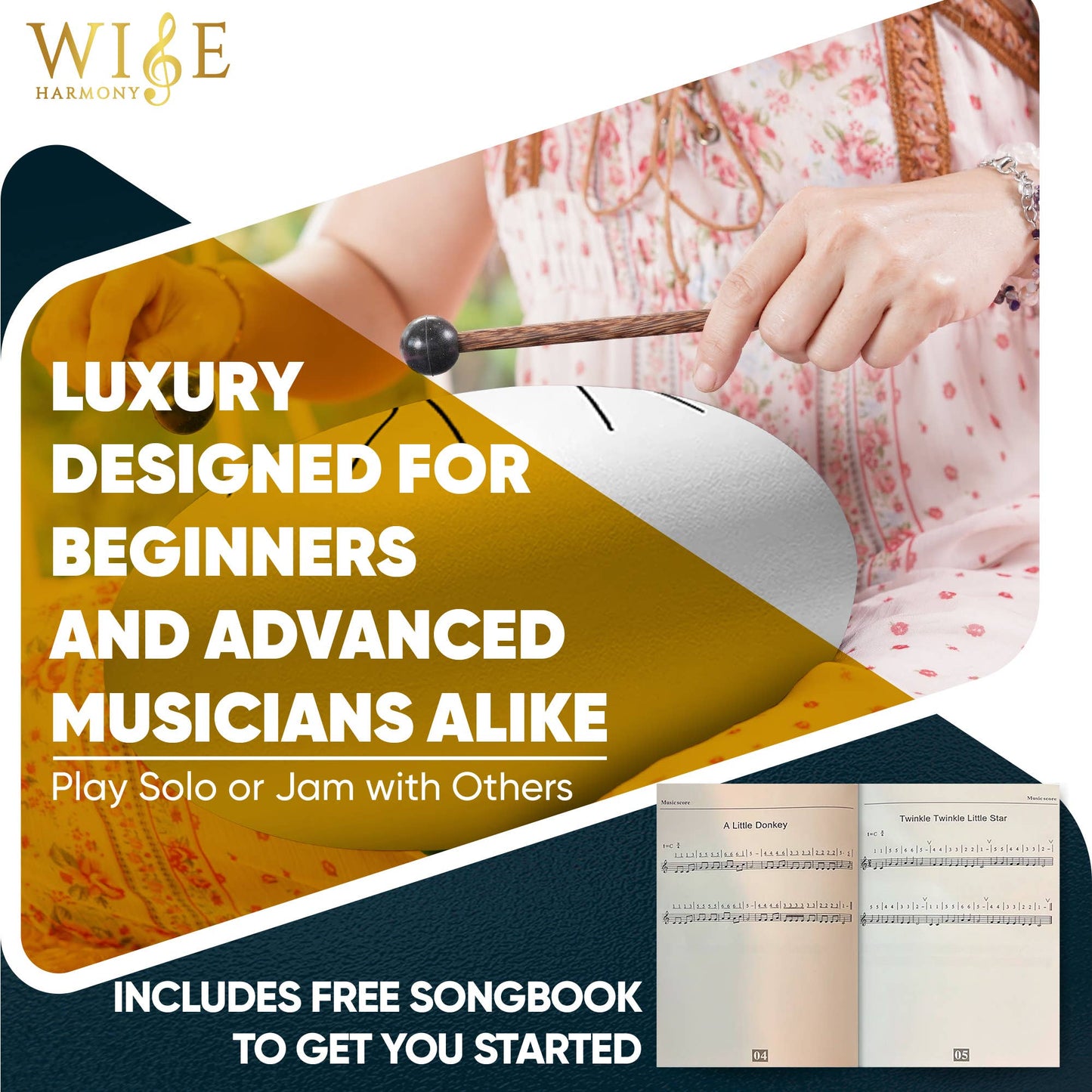 6-Inch 8-Notes Steel Tongue Relaxing Meditation Rain Drum