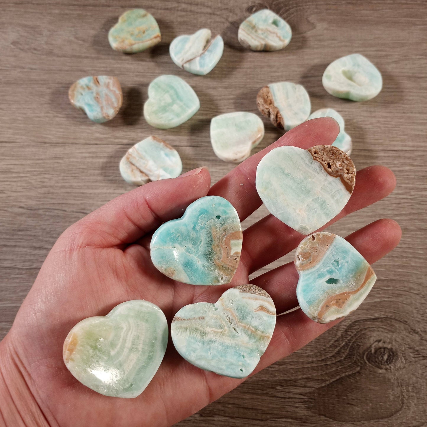 Heart-Shaped Gemstone Worry Stones