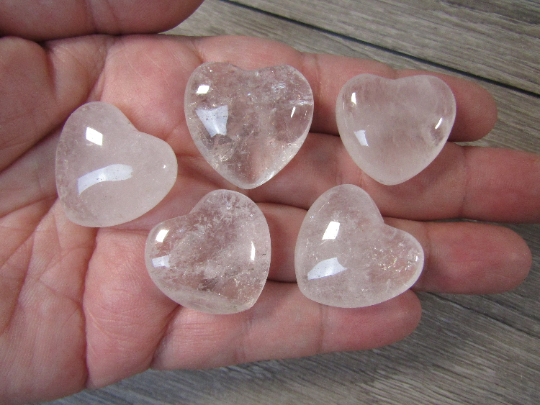 1-Inch Puffy Gemstone Pocket Heart