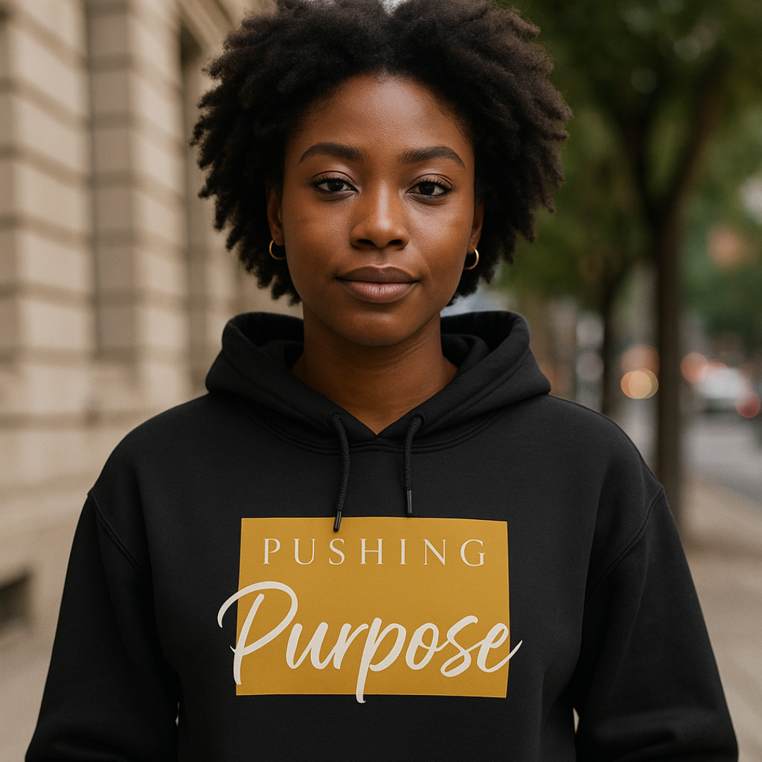 Pushing Purpose Unisex Hoodie-BLK