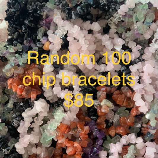 Assorted Gemstone Chip Bracelets