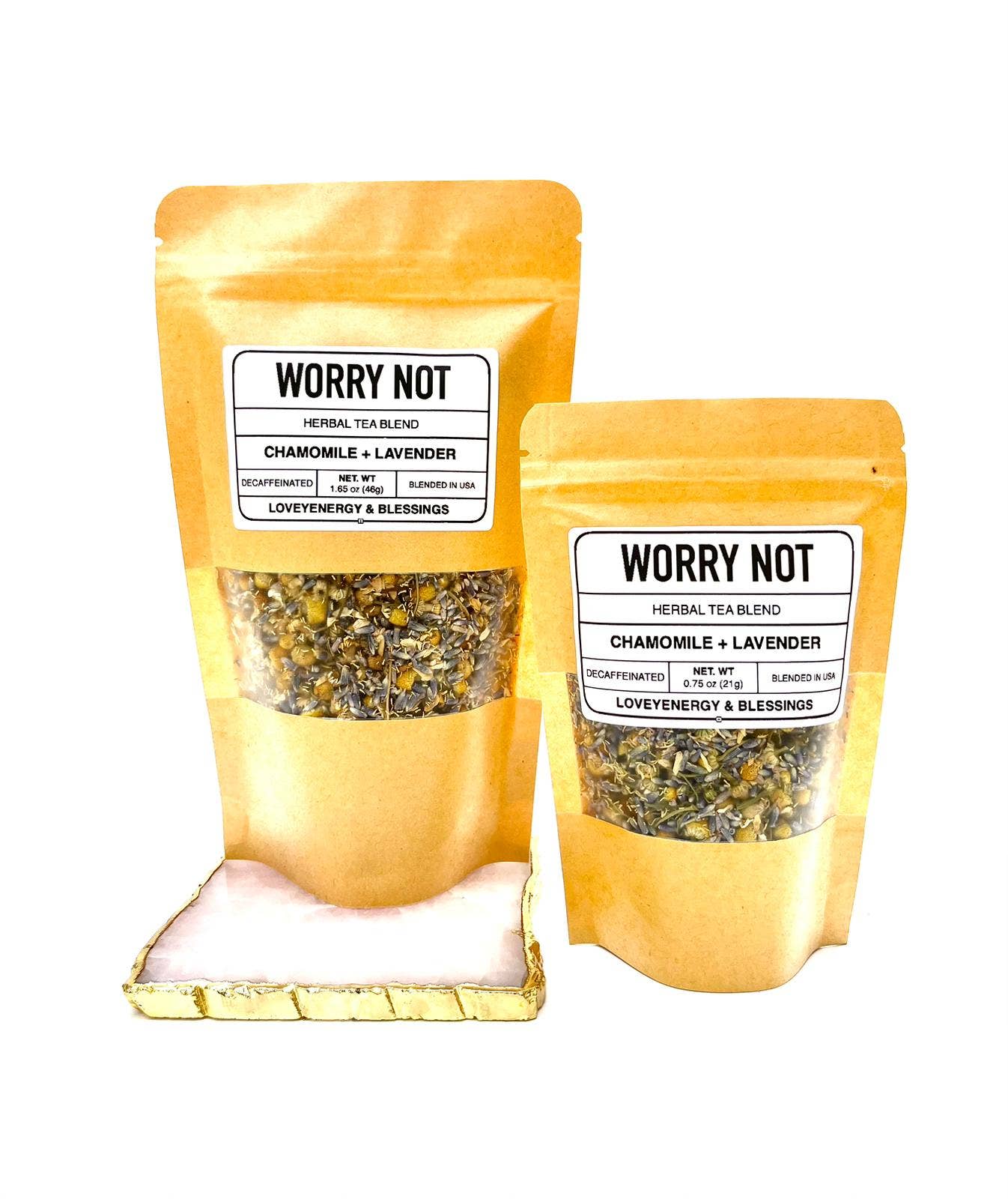WORRY NOT Herbal Tea Blend - Lavender Buds & Chamomile