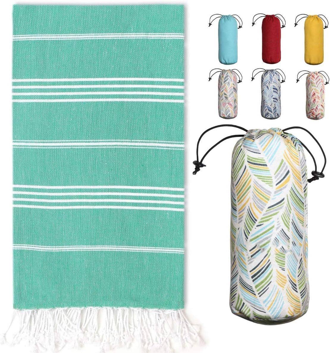 Turkish Towel With Travel Pouch