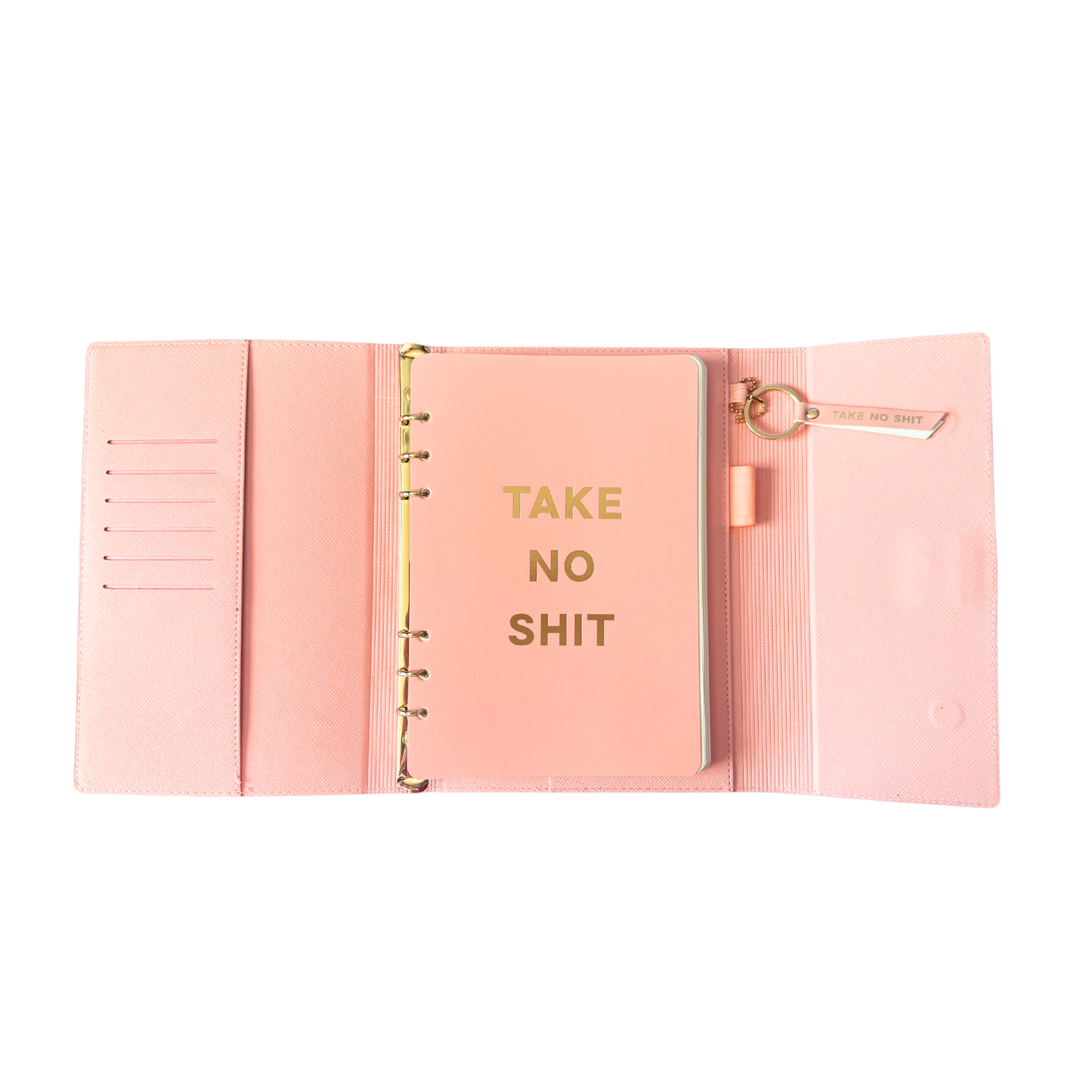 Take No Shit Vegan Leather Journal Planner (gifts, journals)