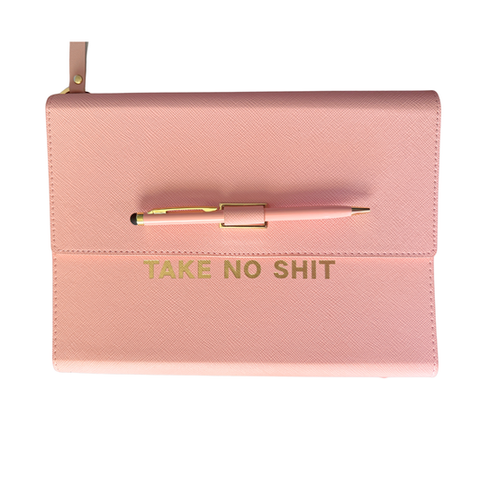 Take No Shit Vegan Leather Journal Planner (gifts, journals)