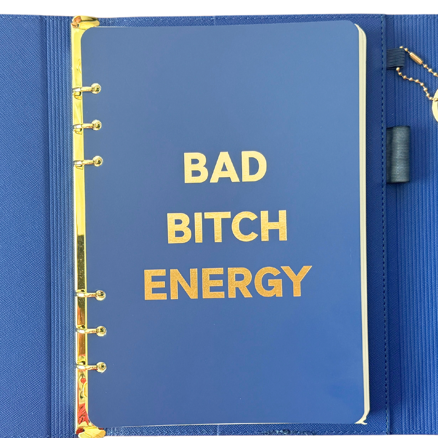 Bad Bitch Energy Vegan Leather Journal Folio (Gifts, Journals)