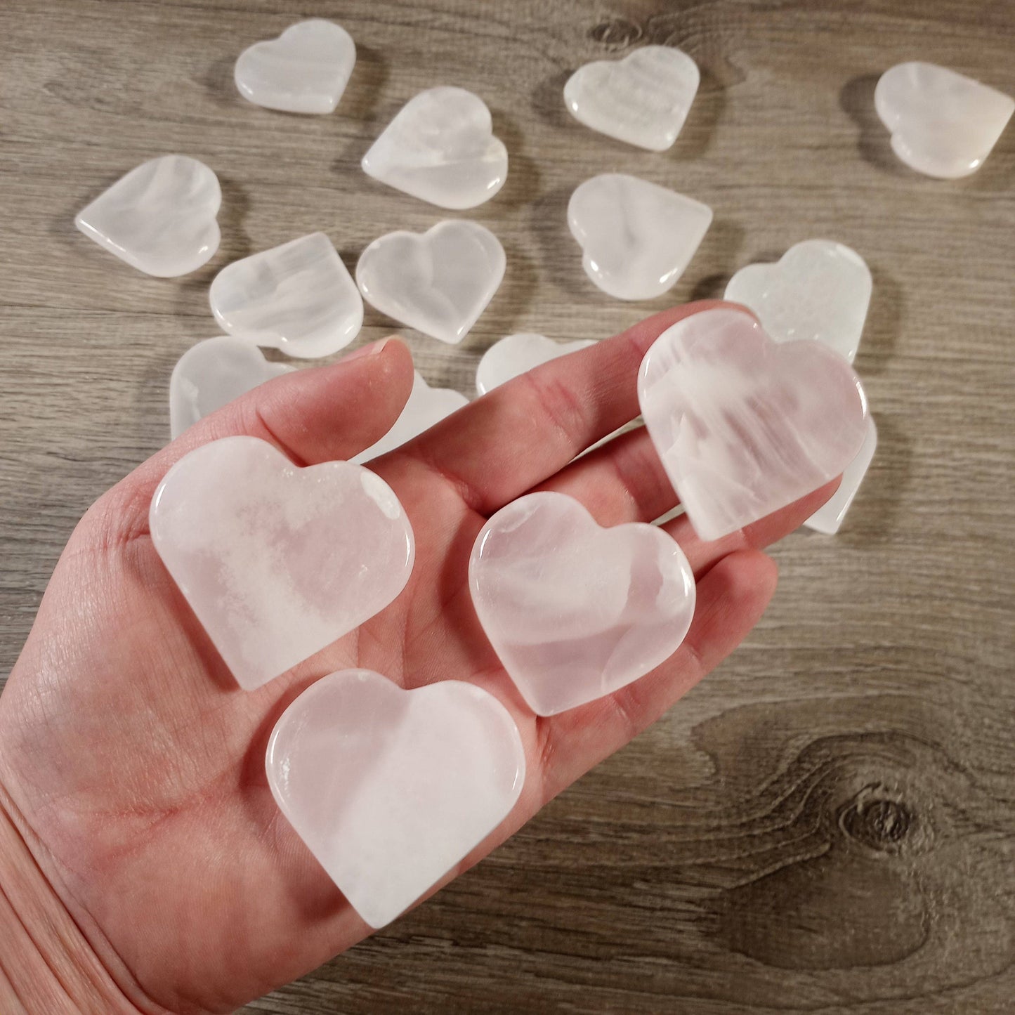 Heart-Shaped Gemstone Worry Stones