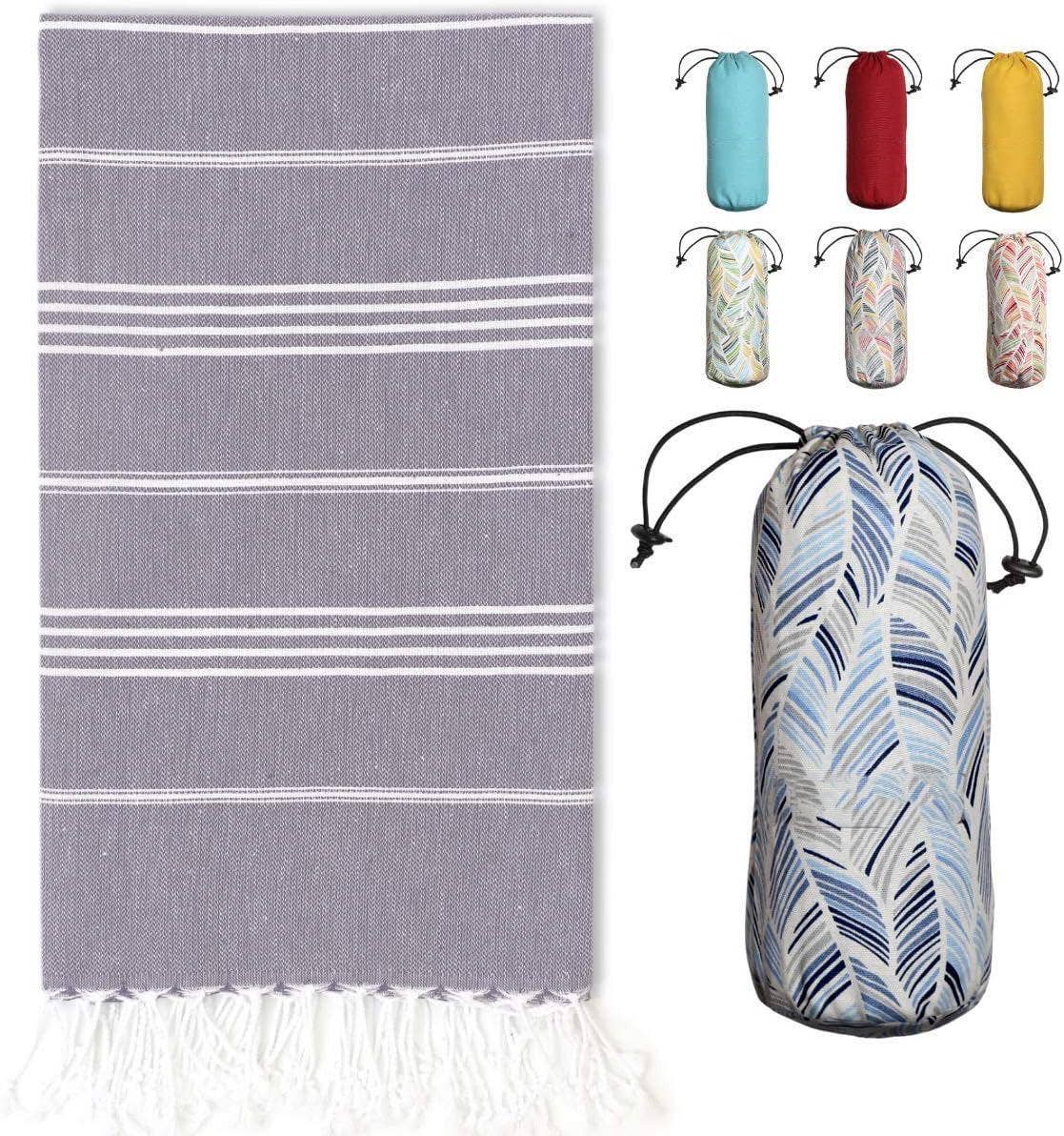 Turkish Towel With Travel Pouch