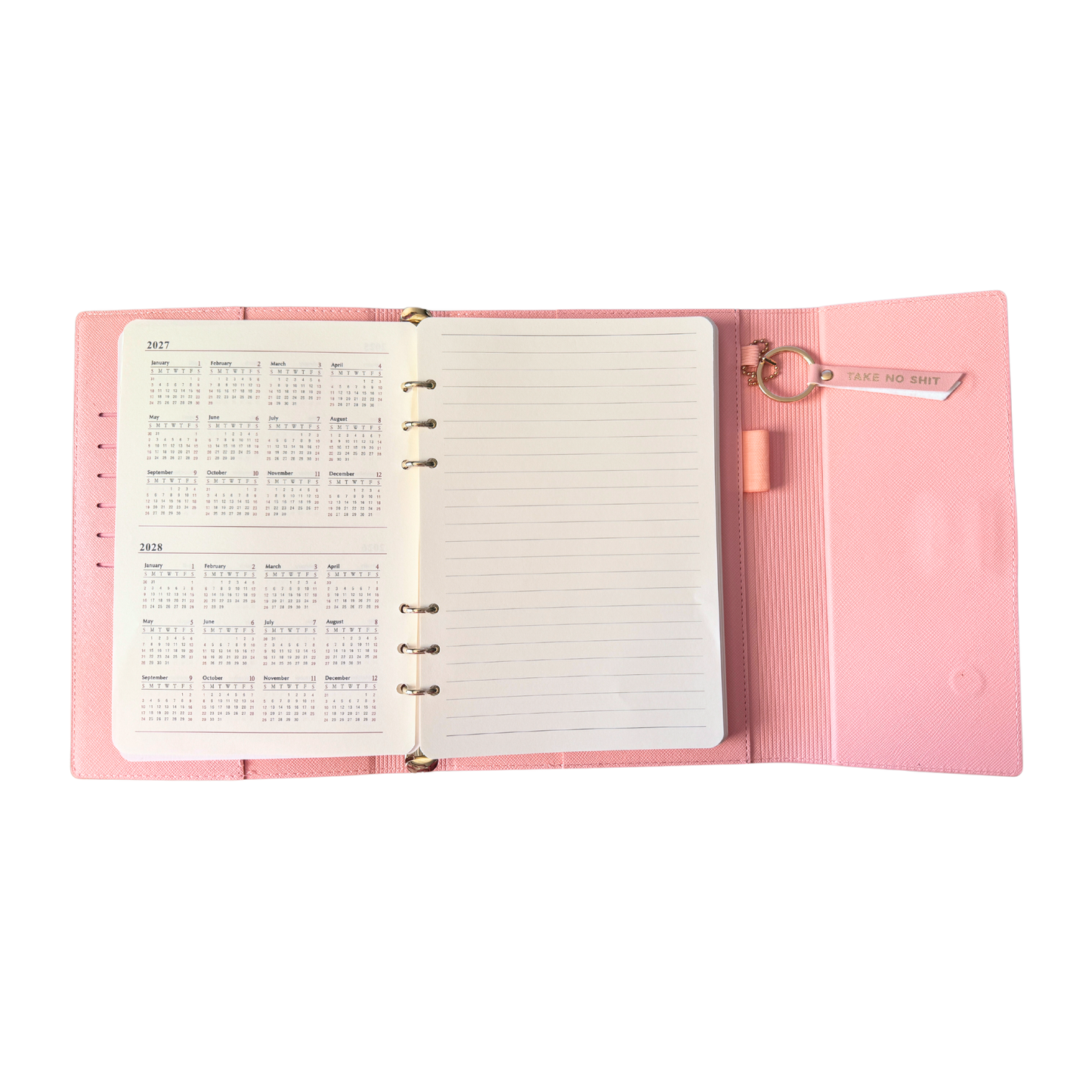 Take No Shit Vegan Leather Journal Planner (gifts, journals)