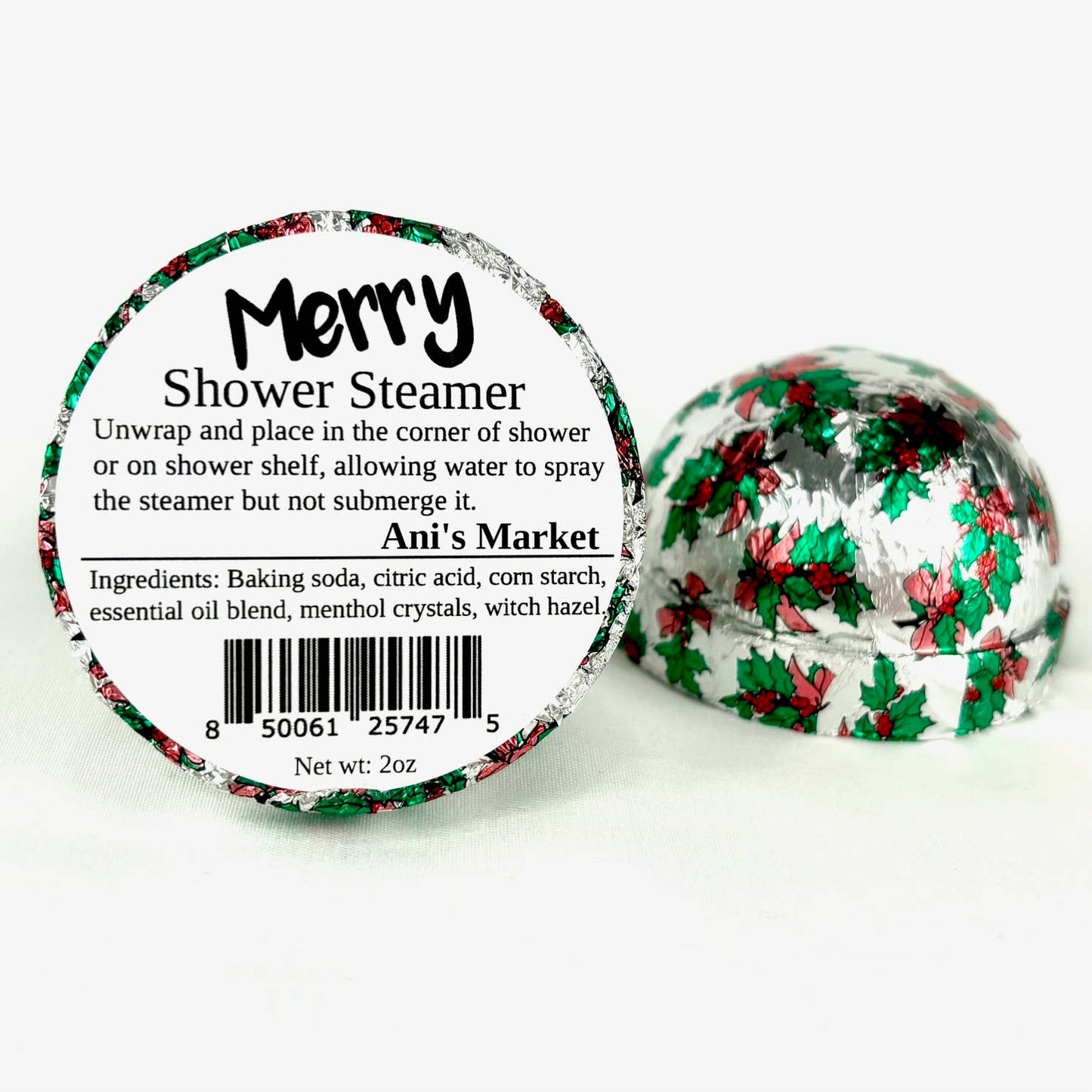 Natural Aromatherapy Essential Oil Shower Bombs -Lemon Grass