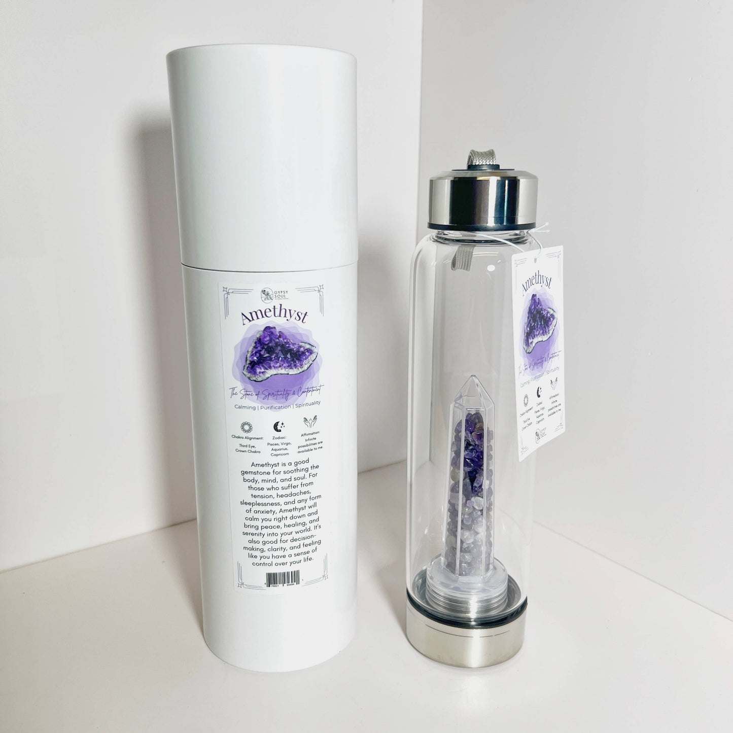 Crystal Infused Healing Water Bottle