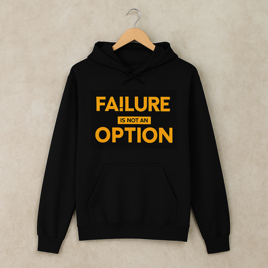 Failure is not an Option Unisex Hoodie - Black/Gold
