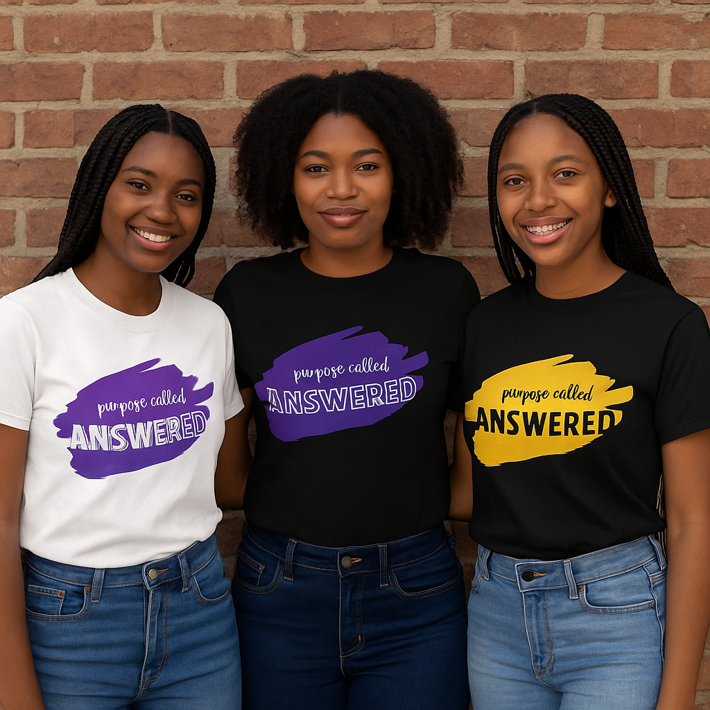 Purpose called , I answered Tee-shirt