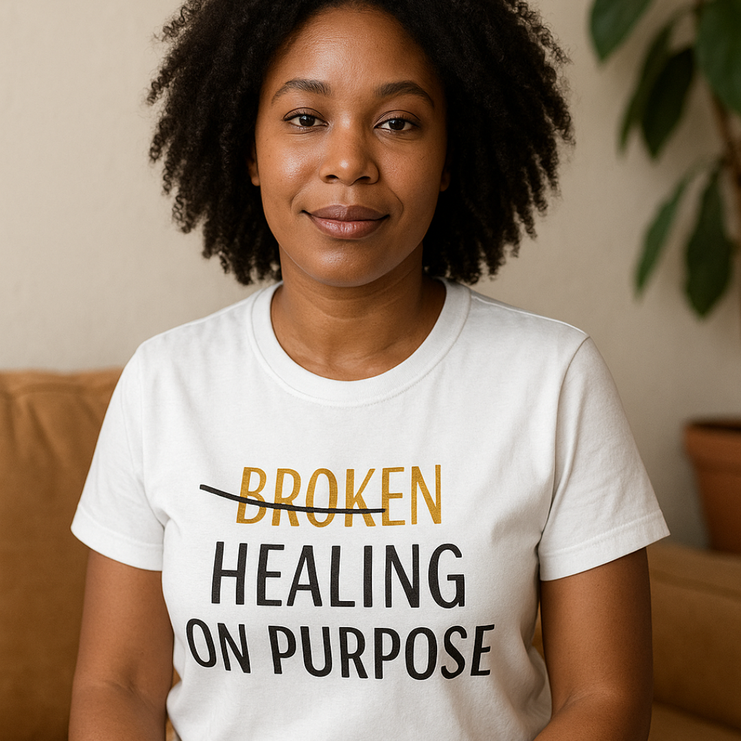 Healed on Purpose Unisex T-Shirt: White