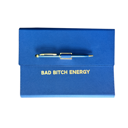 Bad Bitch Energy Vegan Leather Journal Folio (Gifts, Journals)