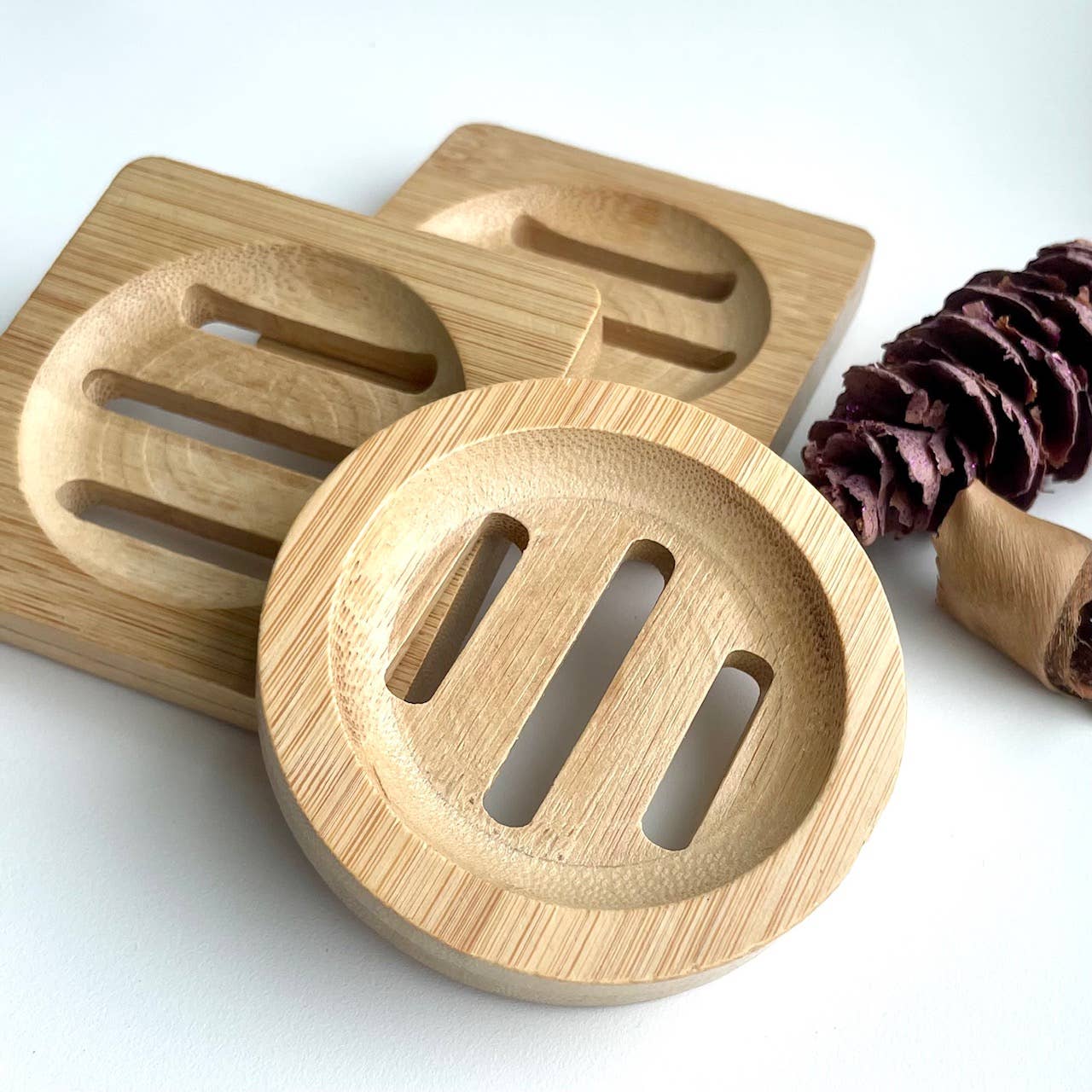 Bamboo Wood Tray for Soap & Shower Steamers