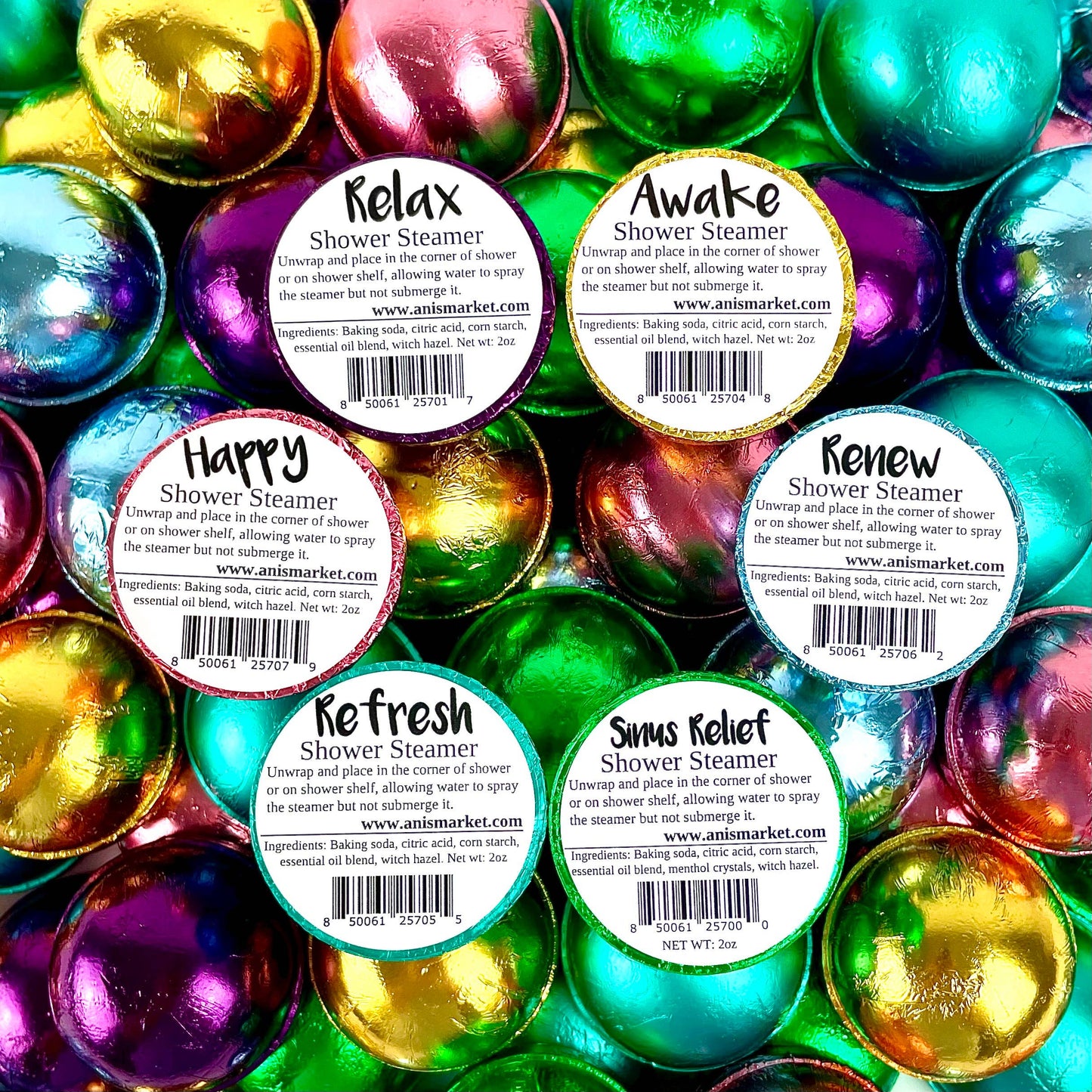 Natural Aromatherapy Essential Oil Shower Bombs -Lemon Grass