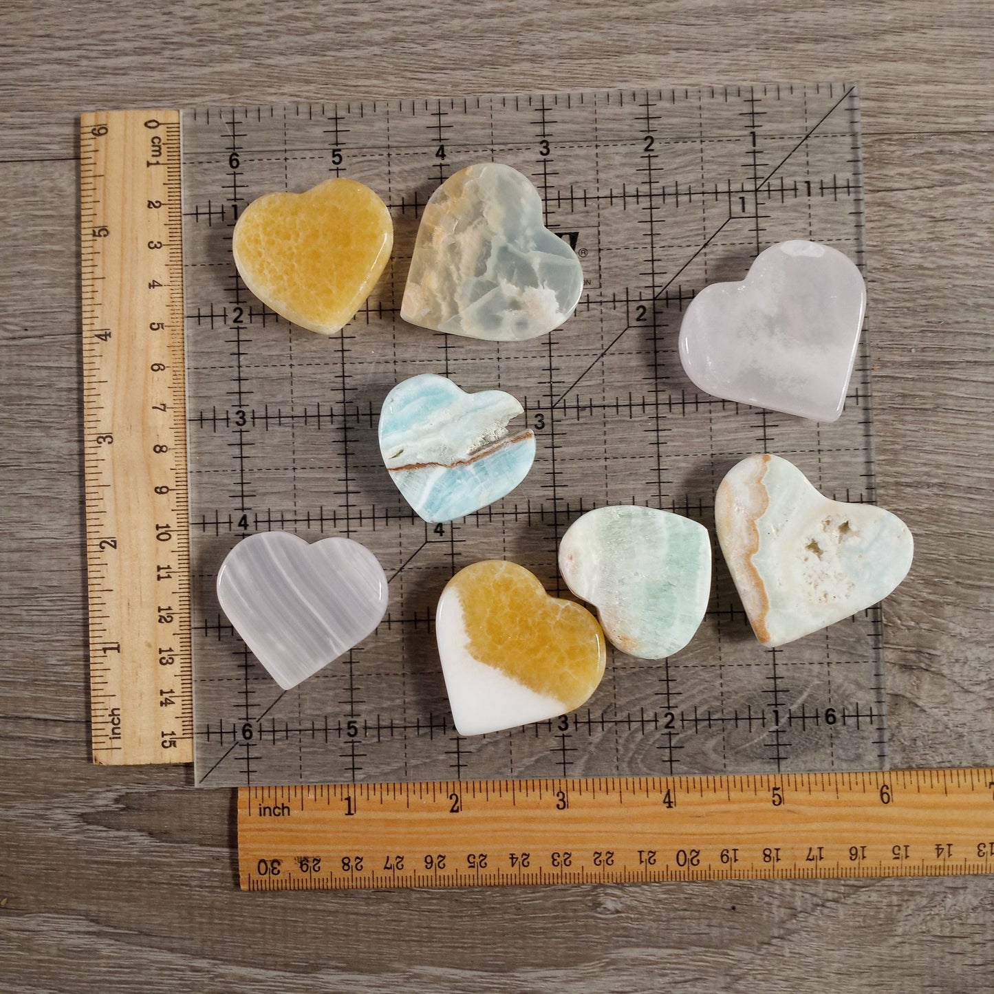 Heart-Shaped Gemstone Worry Stones
