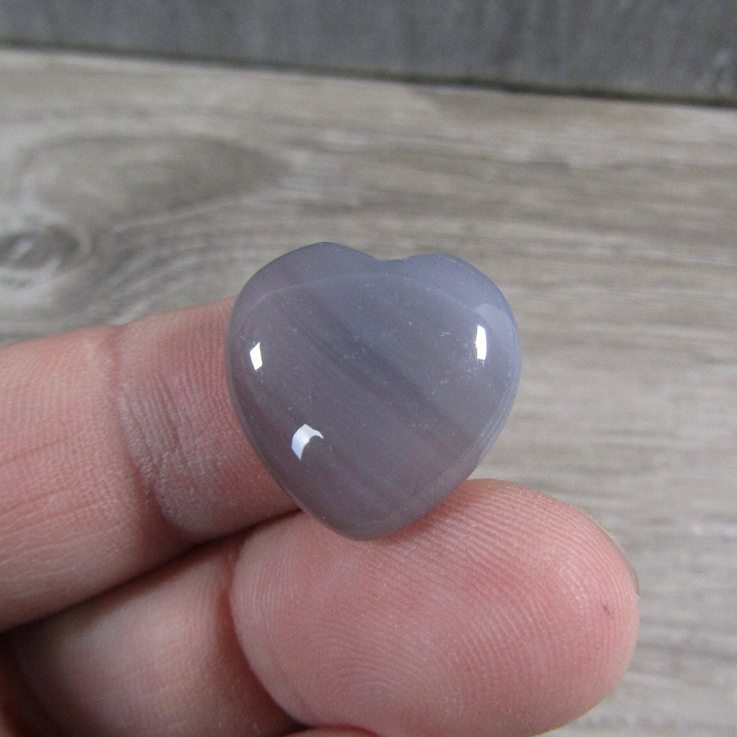 1-Inch Puffy Gemstone Pocket Heart