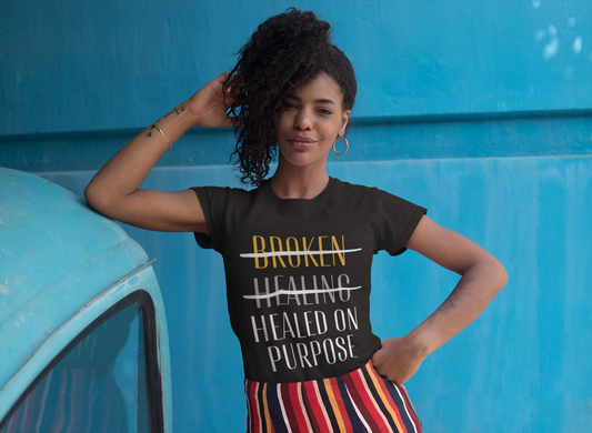 Healed not Broken T-Shirt: Black