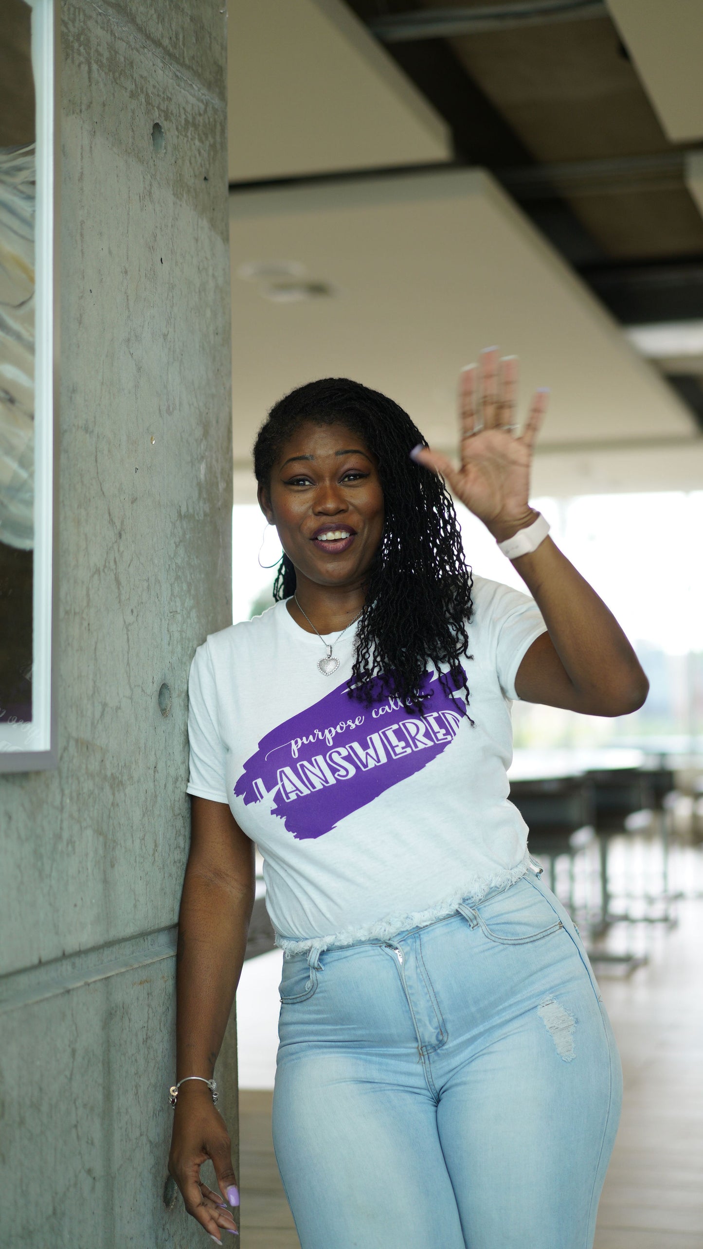 Purpose called , I answered Tee-shirt