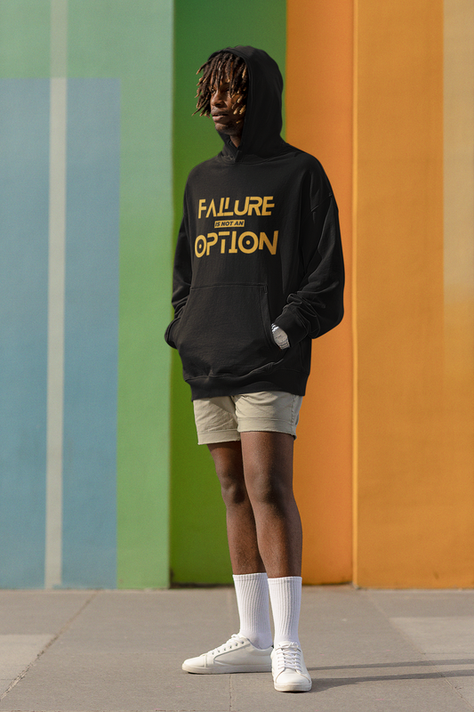 Failure is not an Option Unisex Hoodie - Black/Gold
